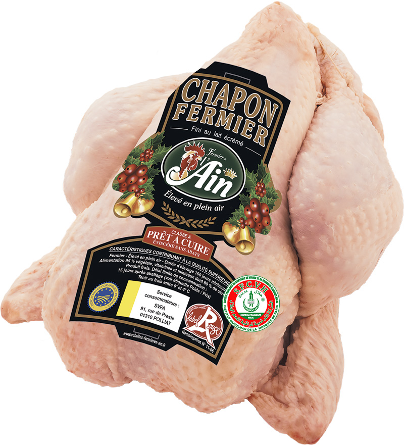 Chapon fermier halal