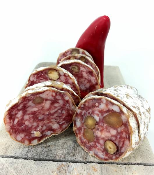 SAUCISSON SEC ALTA HALAL, NATURE, NOISETTE, PISTACHE