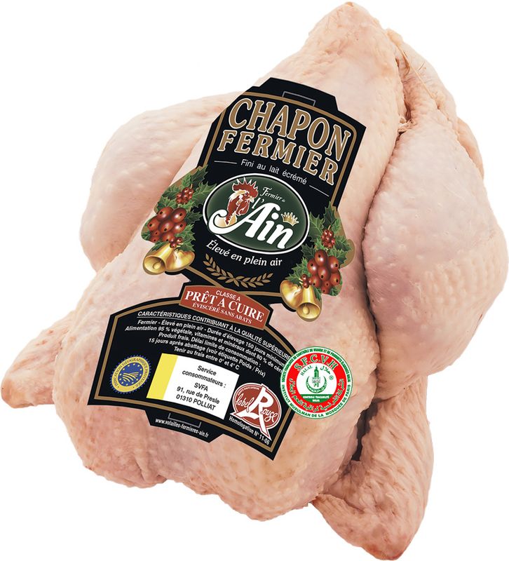 Chapon fermier halal